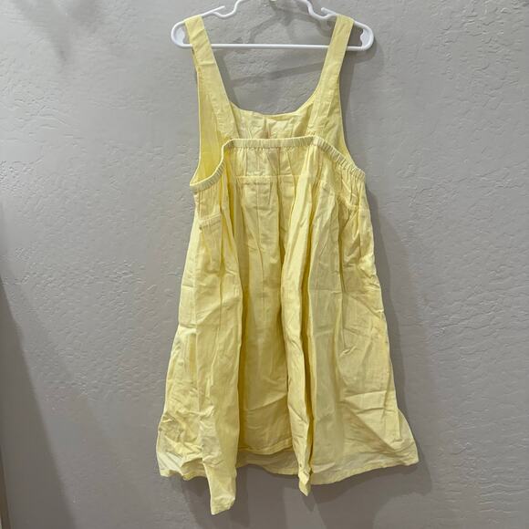 NWT Cheeni Yellow Sunshine Embroidered Tank Dress - Picture 5 of 8